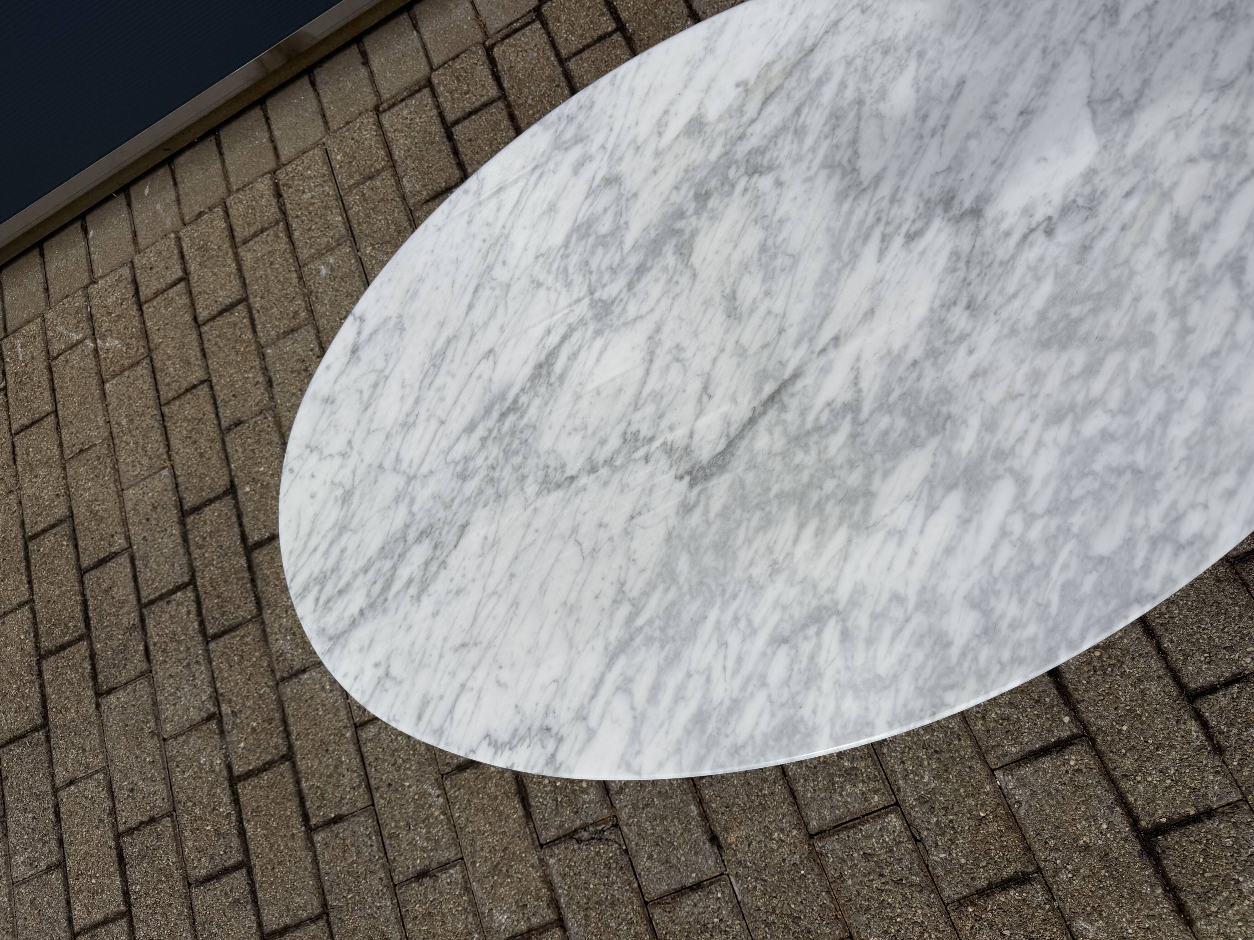 Original Knoll Tulip Oval Coffee Table Eero Saarinen Statuarietto 107x70