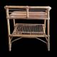 Petit meuble table d appoint vintage en rotin
