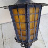 Ancienne lanterne potence extérieur fer forger
