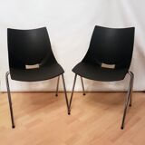 Pair of Shell chairs, designed by Angelo Pinaffo