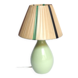 Almond green ceramic lamp