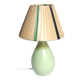 Lampe céramique vert amande