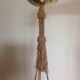 Art deco marbled glass bowl suspension