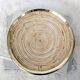 Round rattan and brass bowl, Italy 1970s, Gabriella Crespi style
