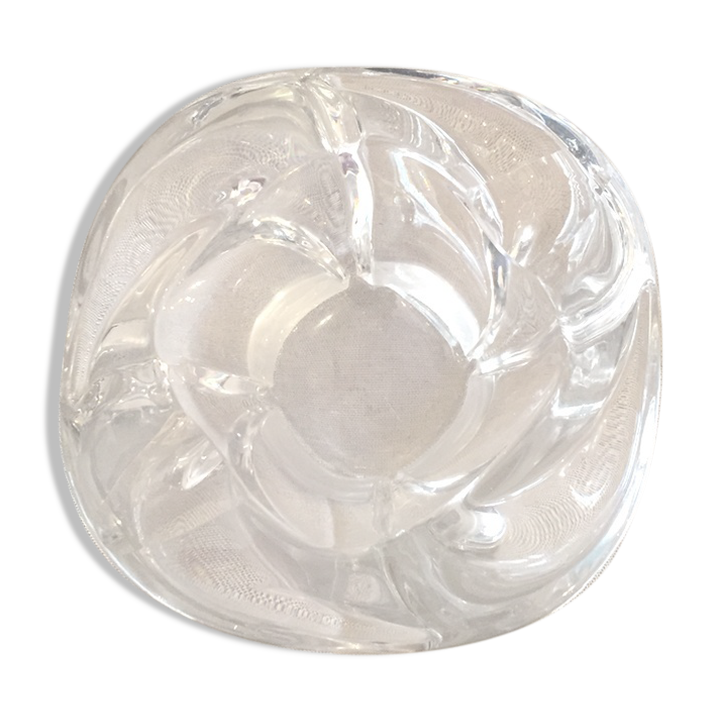 Crystal ashtray contemporary form