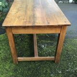 Farmhouse table with 2 solid oak benches