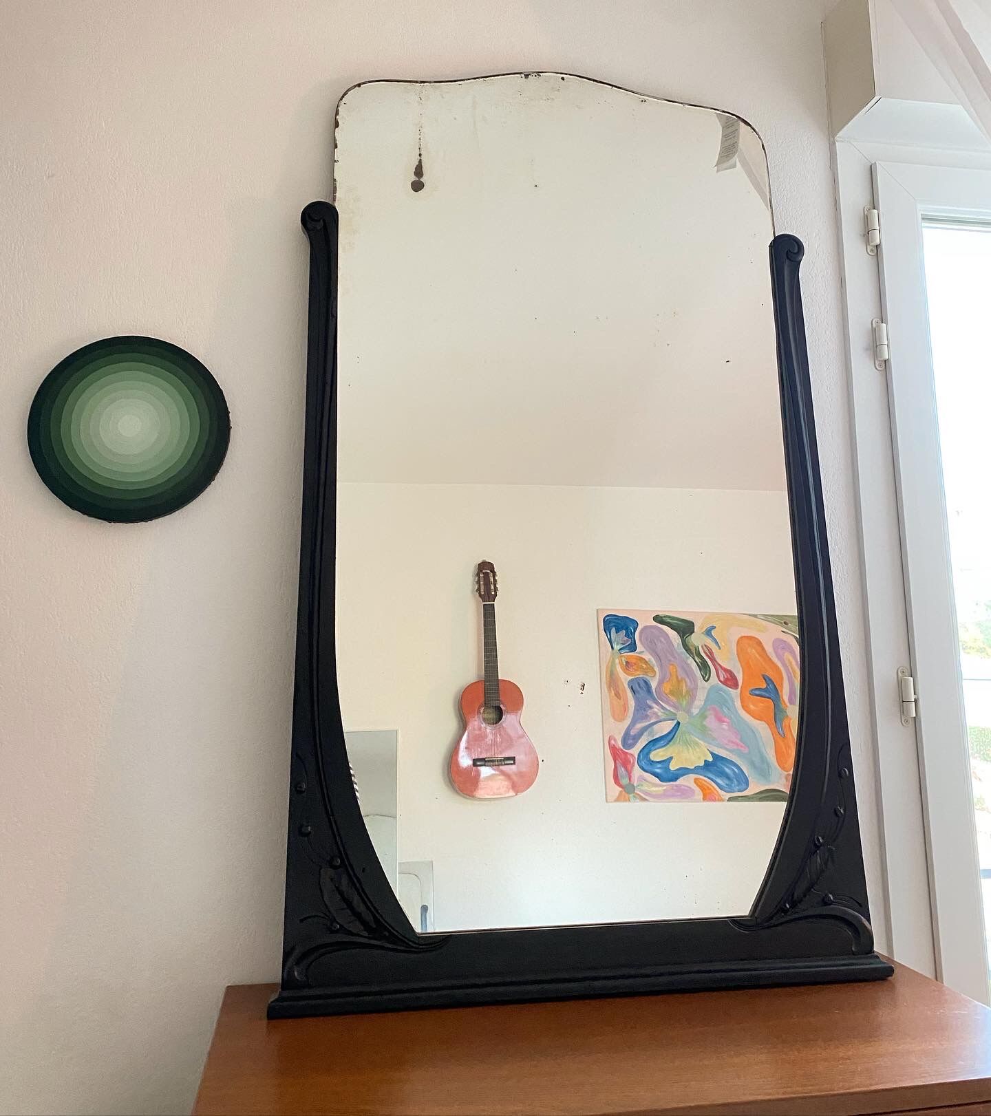 Black Art Deco mirror