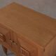 Brutalist bedside table in oak and oak veneer, 1950s