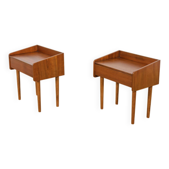 Mid-Century  Teak Danish Nightstands, 1960s