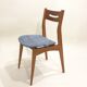 Series of 4 Scandinavian chairs reupholstered