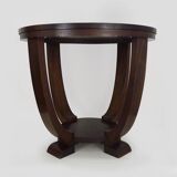 Table, round Art Deco side table in Mahogany, 1930s