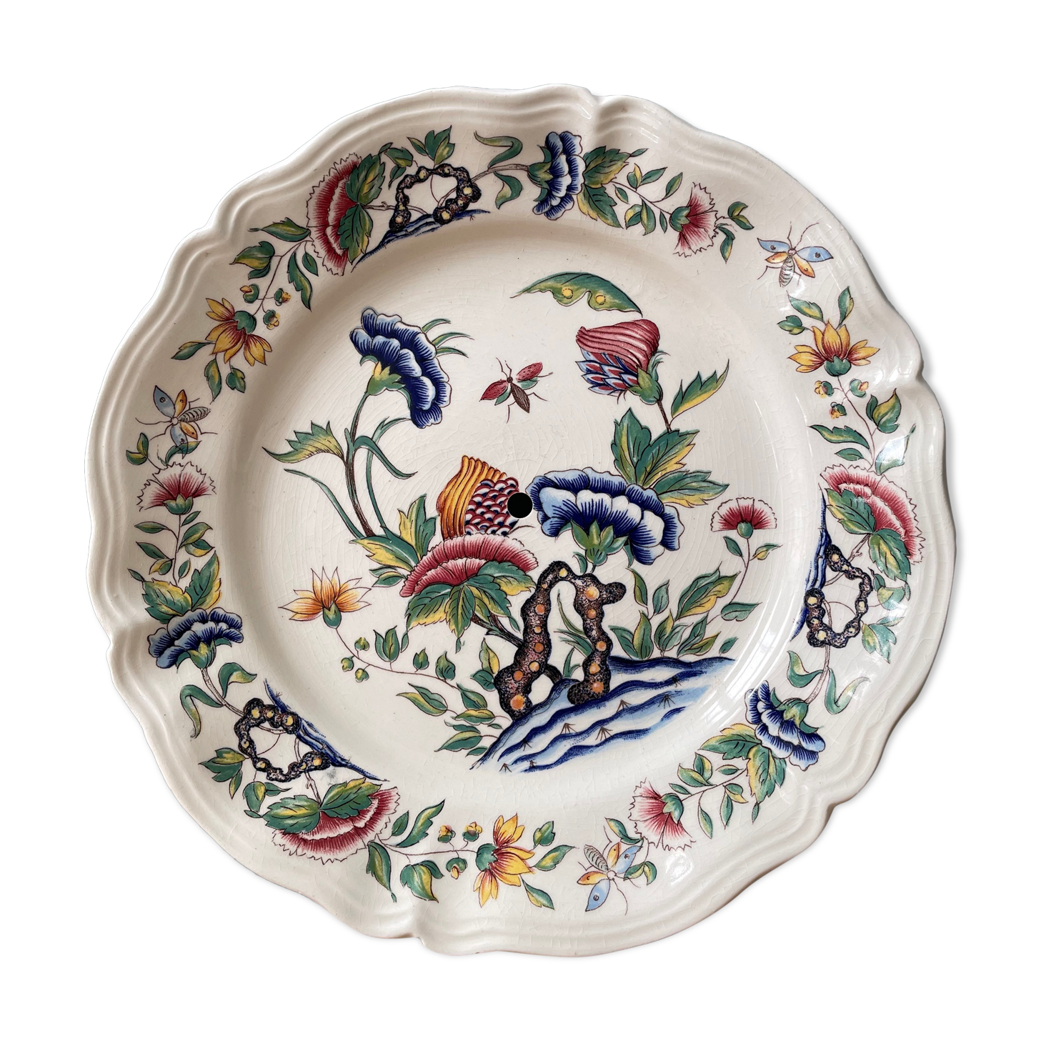 Assiette décorative Rouen Sarreguemines France