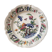 Decorative plate Rouen Sarreguemines France