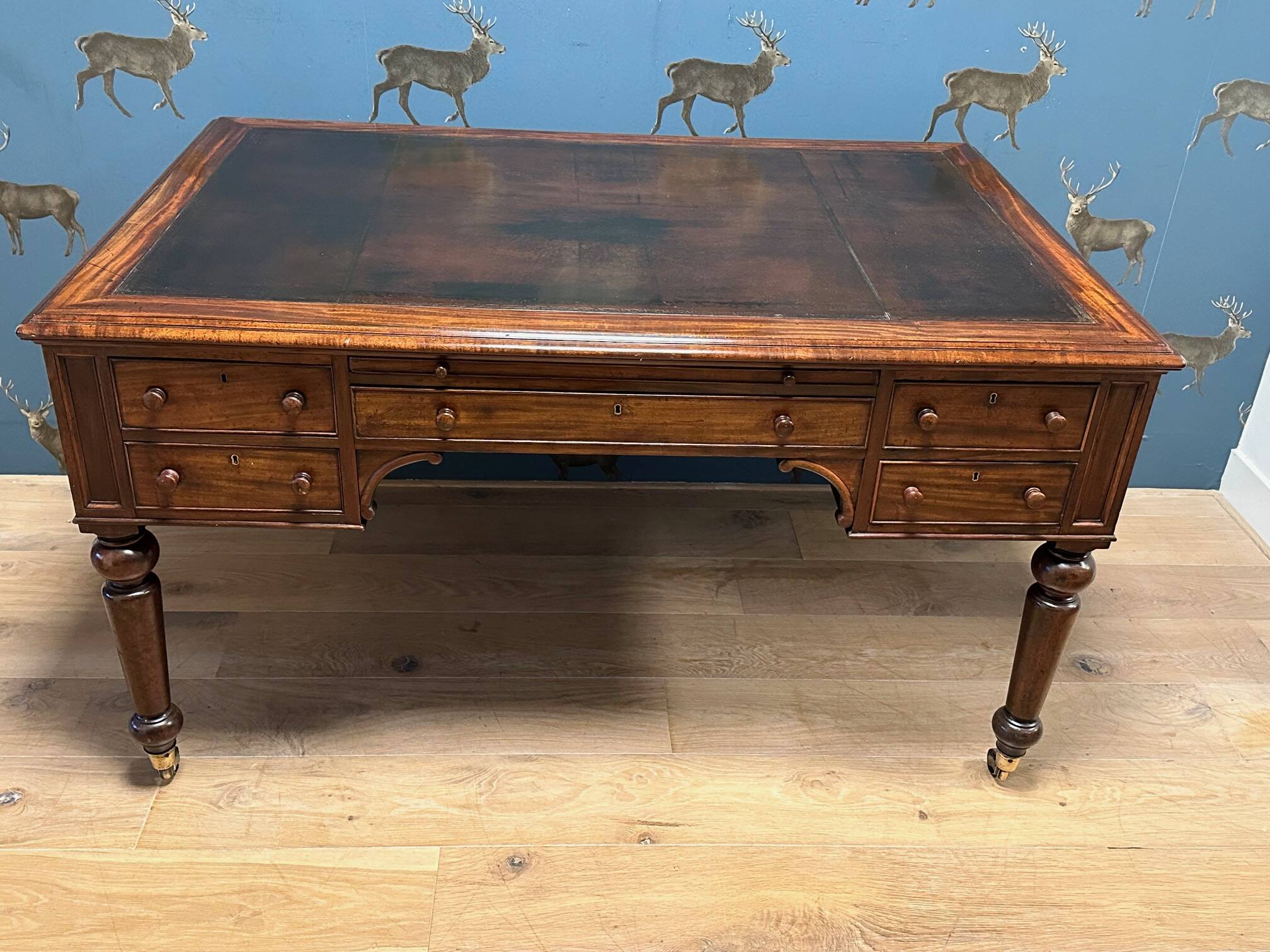 Antique mahogany William IV writing desk