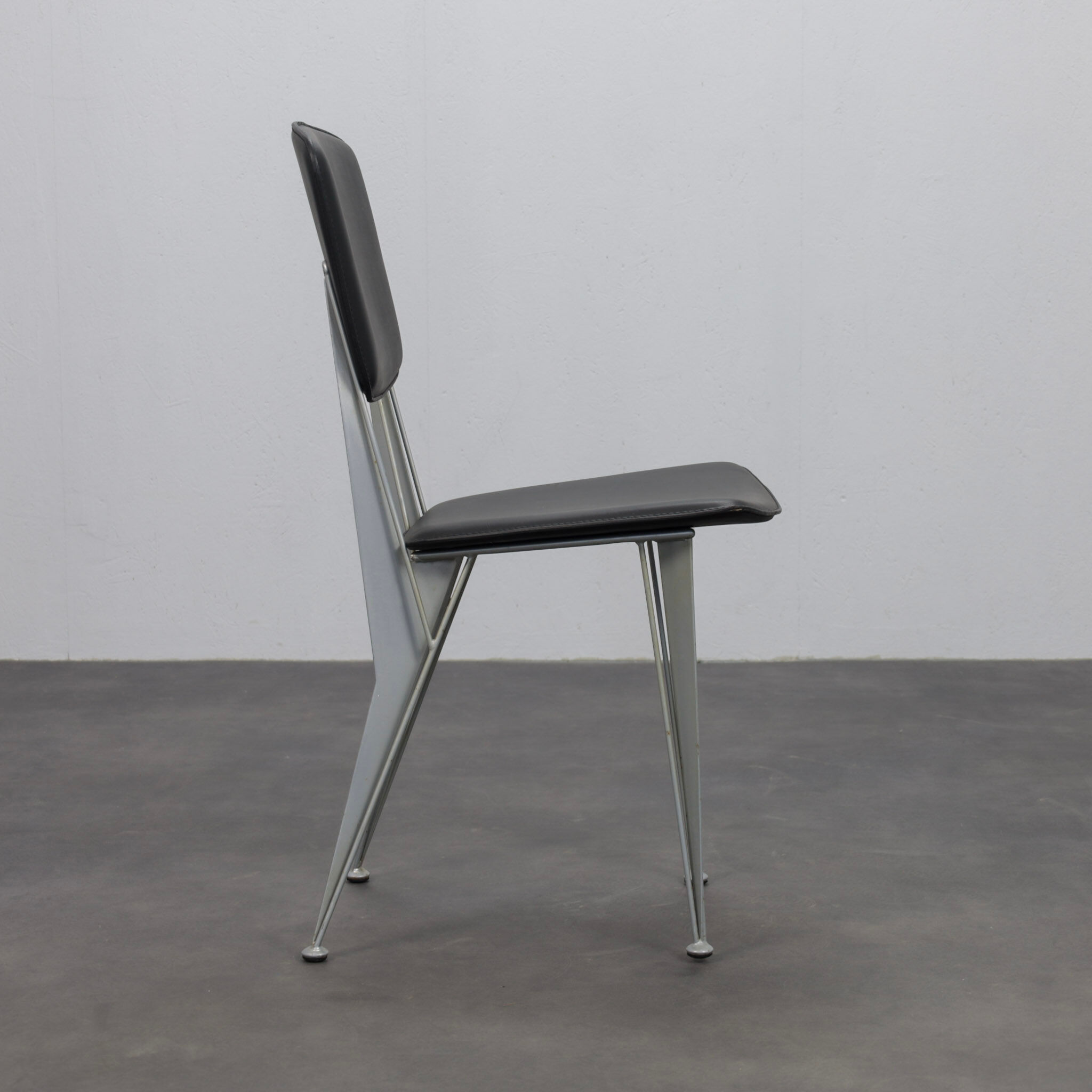 Set of 4 T38 dining chairs by Studio Archirivolto for Fasem, Italy, 1980s