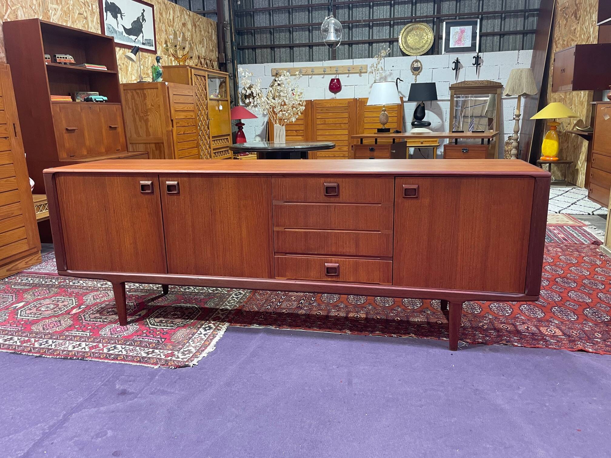 Vintage 1960s Scandinavian teak sideboard