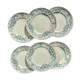 Set of 6 Small Antique Iron Earth Plates "Figuig" – Longchamp 19th Century