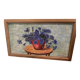 Oil painting "Vase with blueberries"