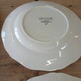 9 assiettes plates anciennes Digoin Sarreguemines