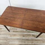 Scandinavian extendable teak table 70s