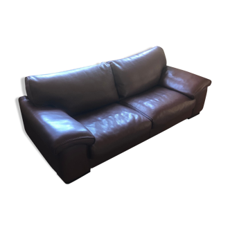 Sofa roche bobois ascot grained leather fine fleur