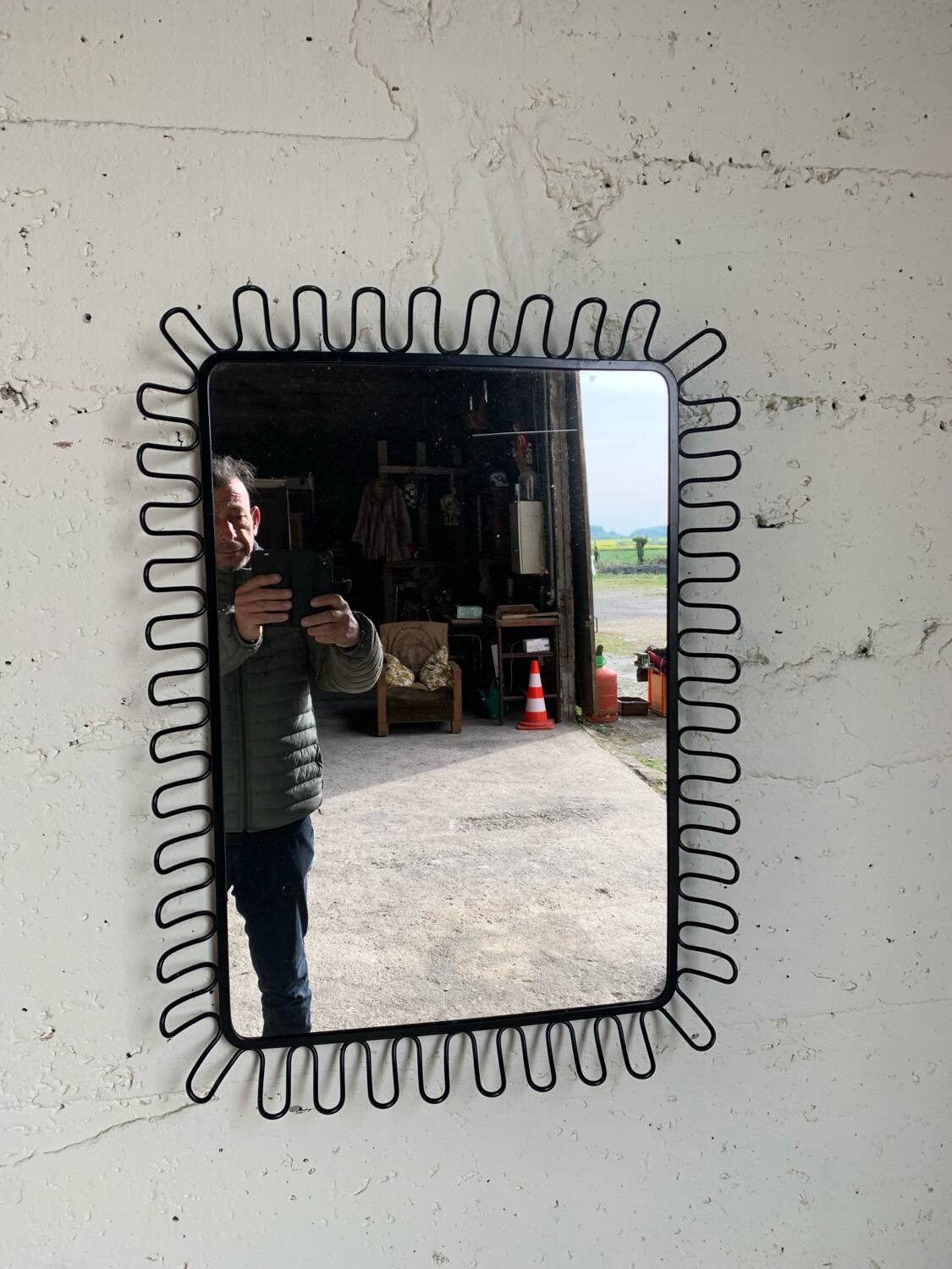 IKEA Mandal mirror from the 80s.
