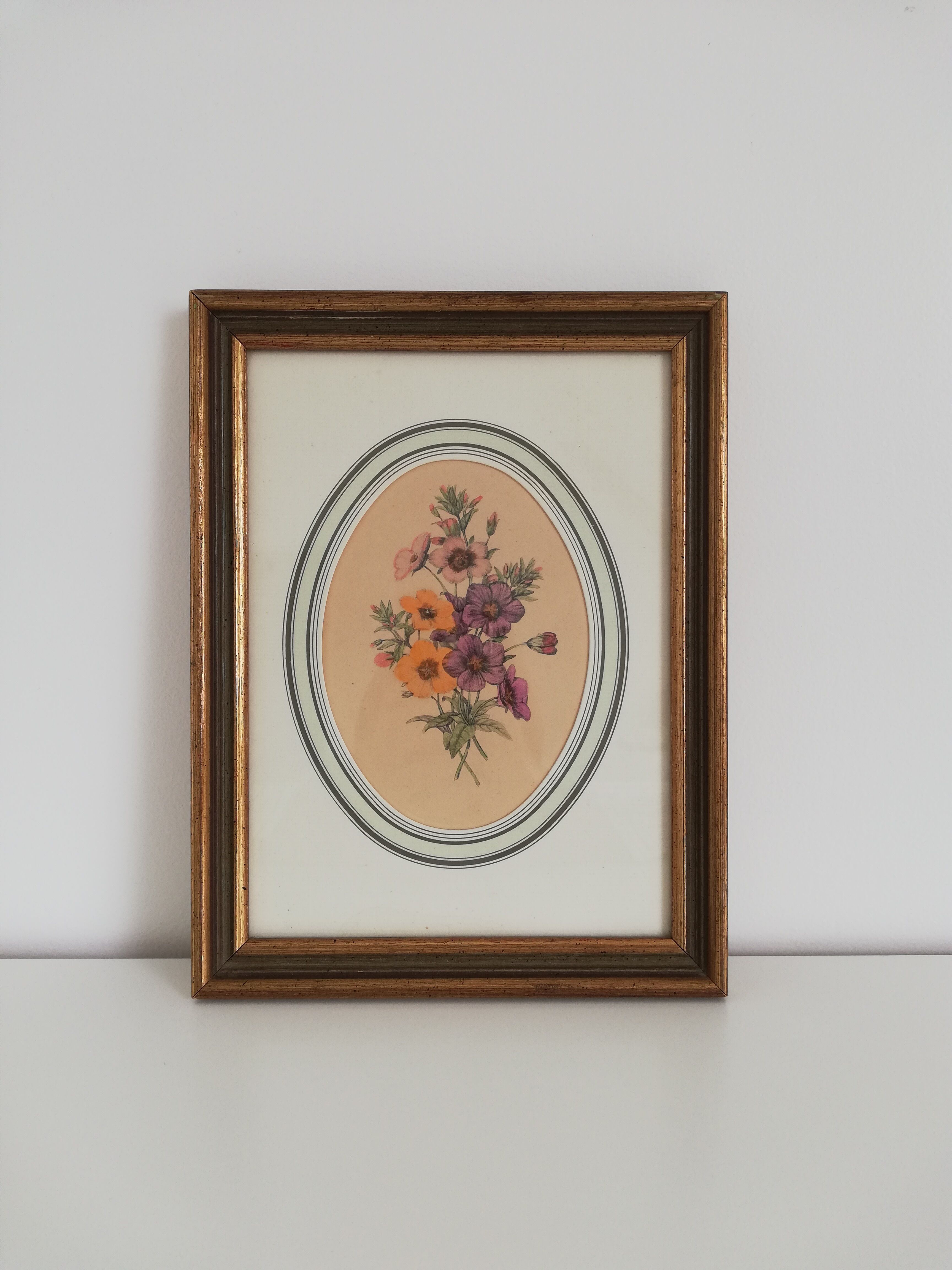 Old watercolor frame 1950