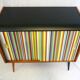 Vintage chest of drawers 2 sliding doors