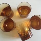 Set of 5 XXL glasses cups 1960