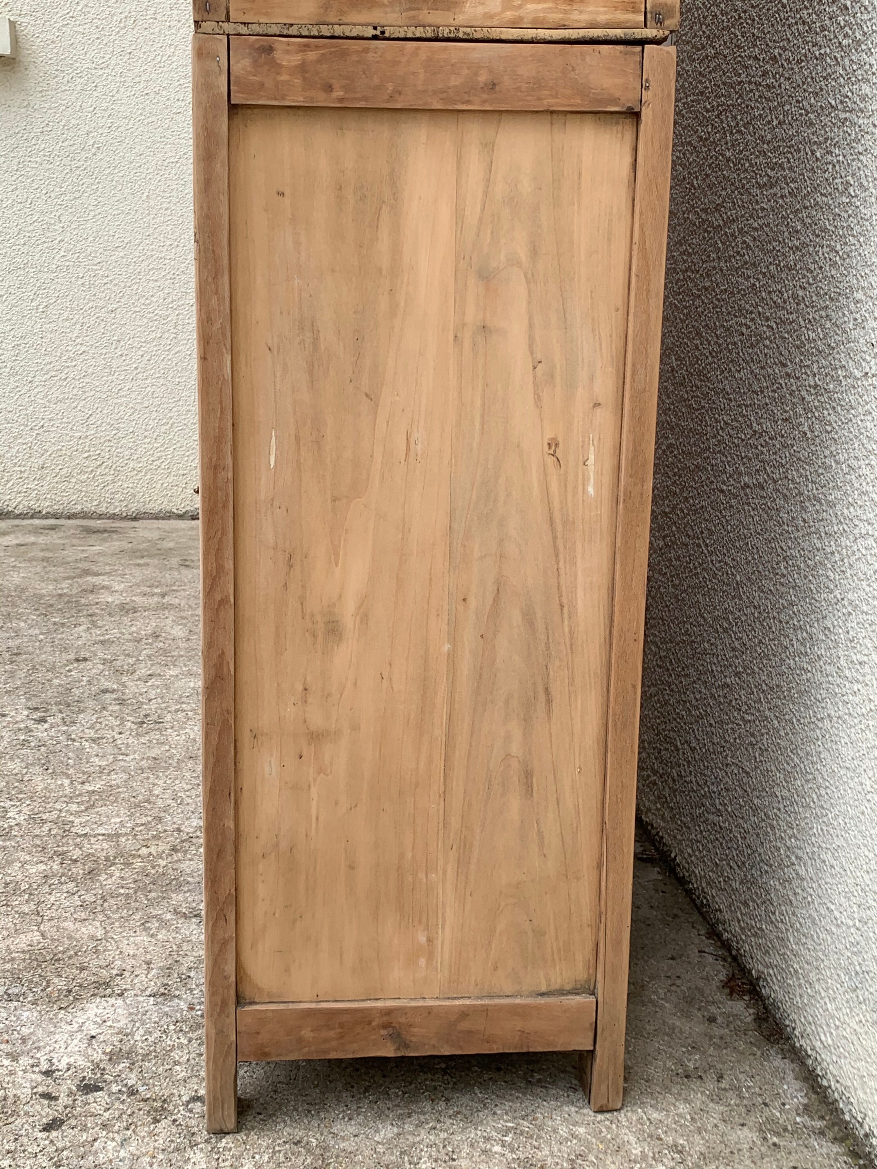 Parisian buffet glazed raw wood