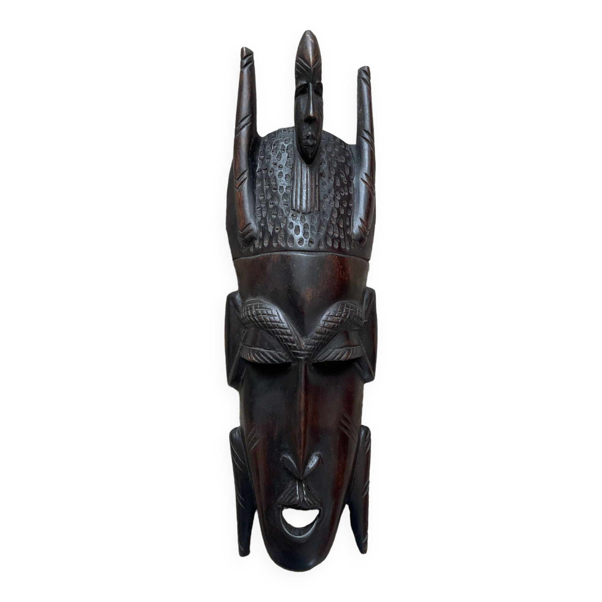 African carved ebony mask