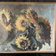 "Sunflowers" Oil on canvas signed