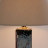 Italian design lamp in chrome ceramic