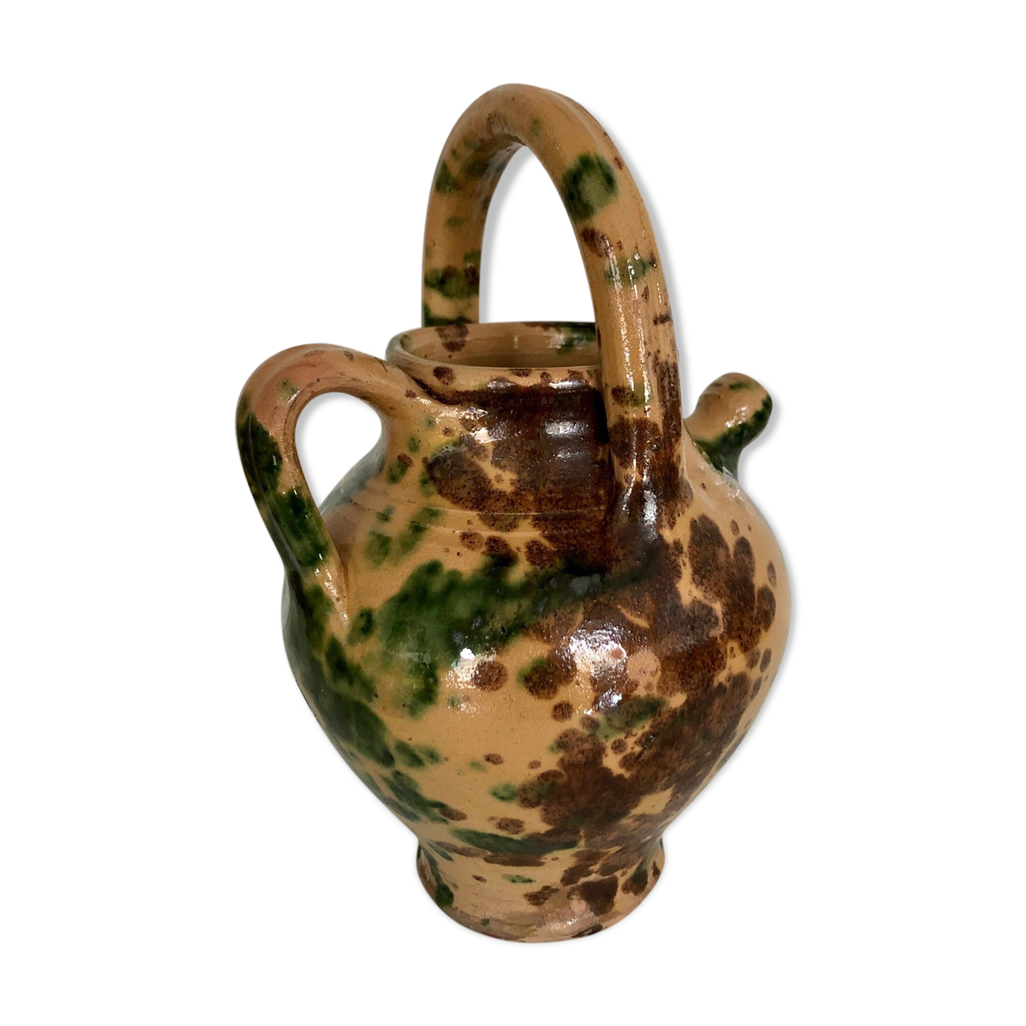 Southwest glazed terracotta gargoulette.