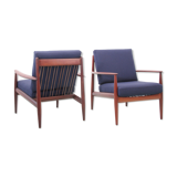 Pair of scandinavian teak armchairs model 118 by Grete Jalk
