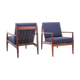Paire de fauteuils scandinave en teck modele 118 par Grete Jalk