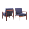 Paire de fauteuils scandinave en teck modele 118 par Grete Jalk