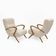 Attribuer à Paolo Buffa, paire de fauteuils en bouclè de style mid-century moderne italien.