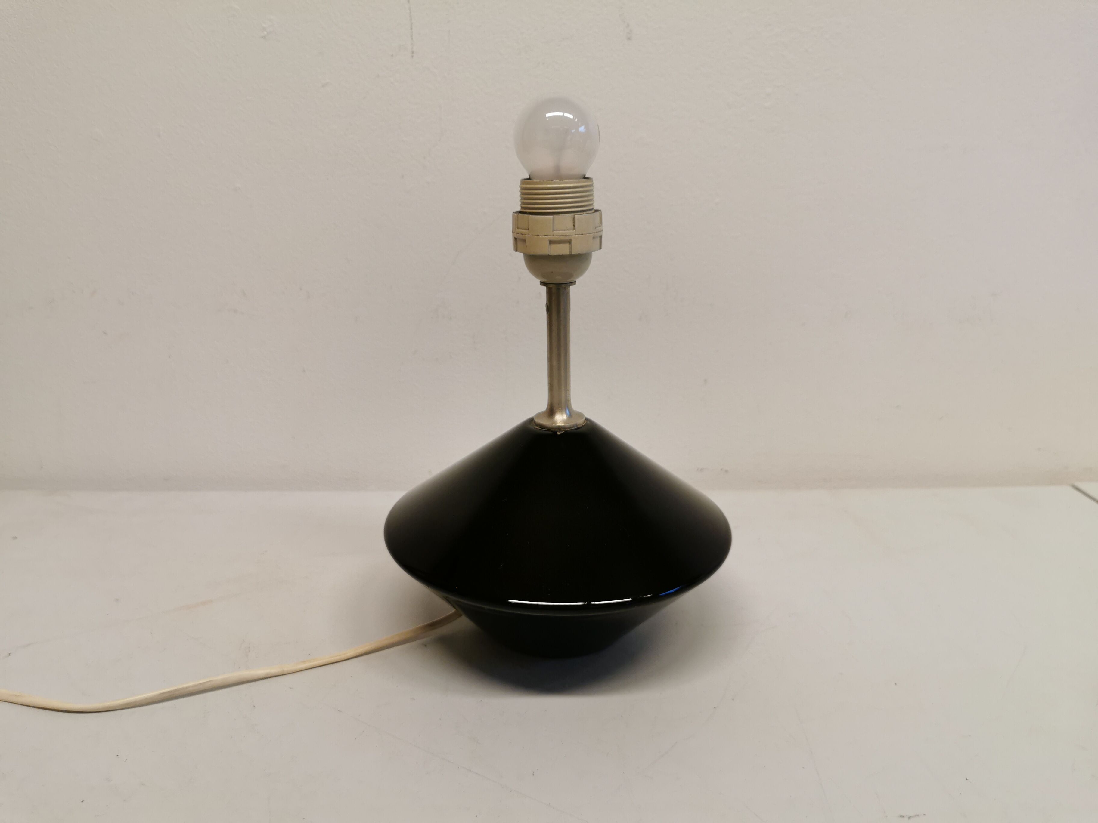 Royal Copenhagen Table Lamp made of hard pressed black glass