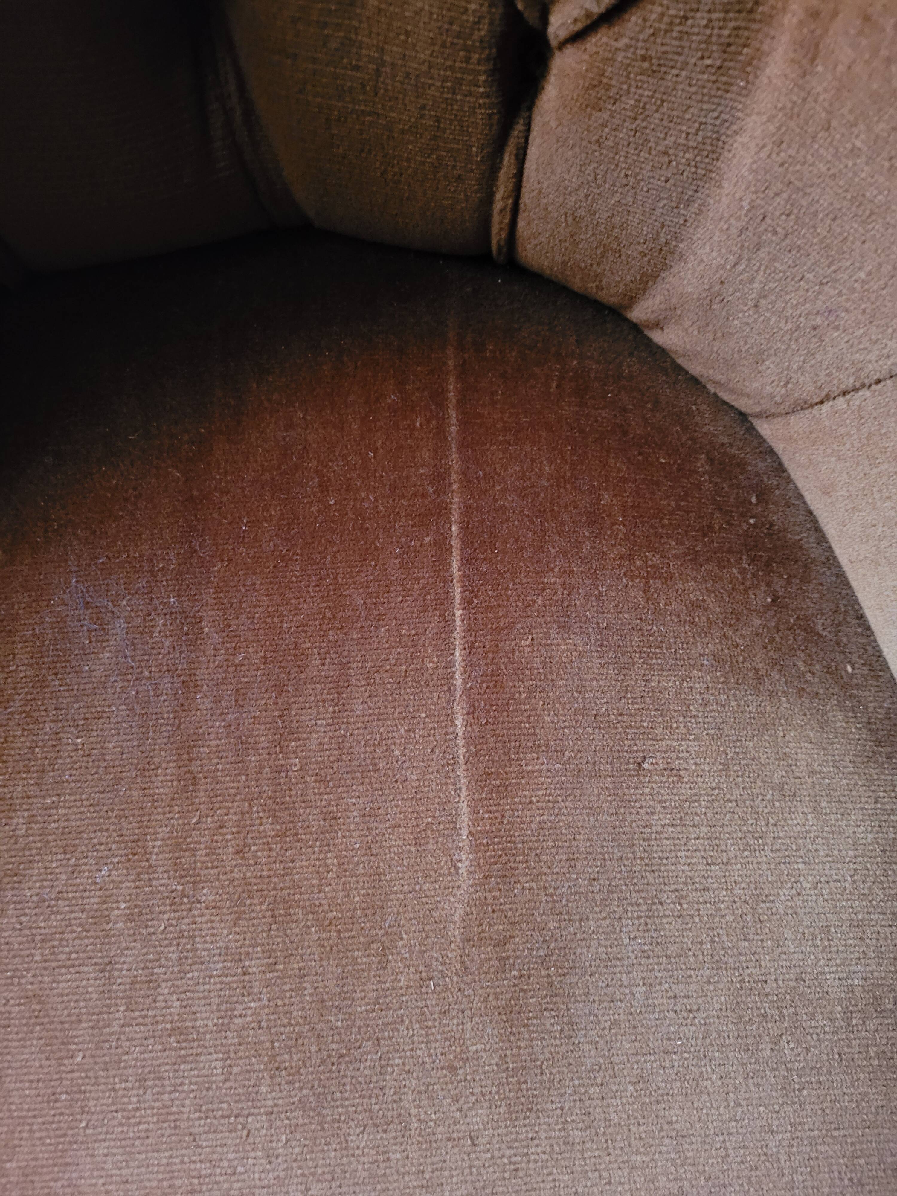 Vintage velvet armchair