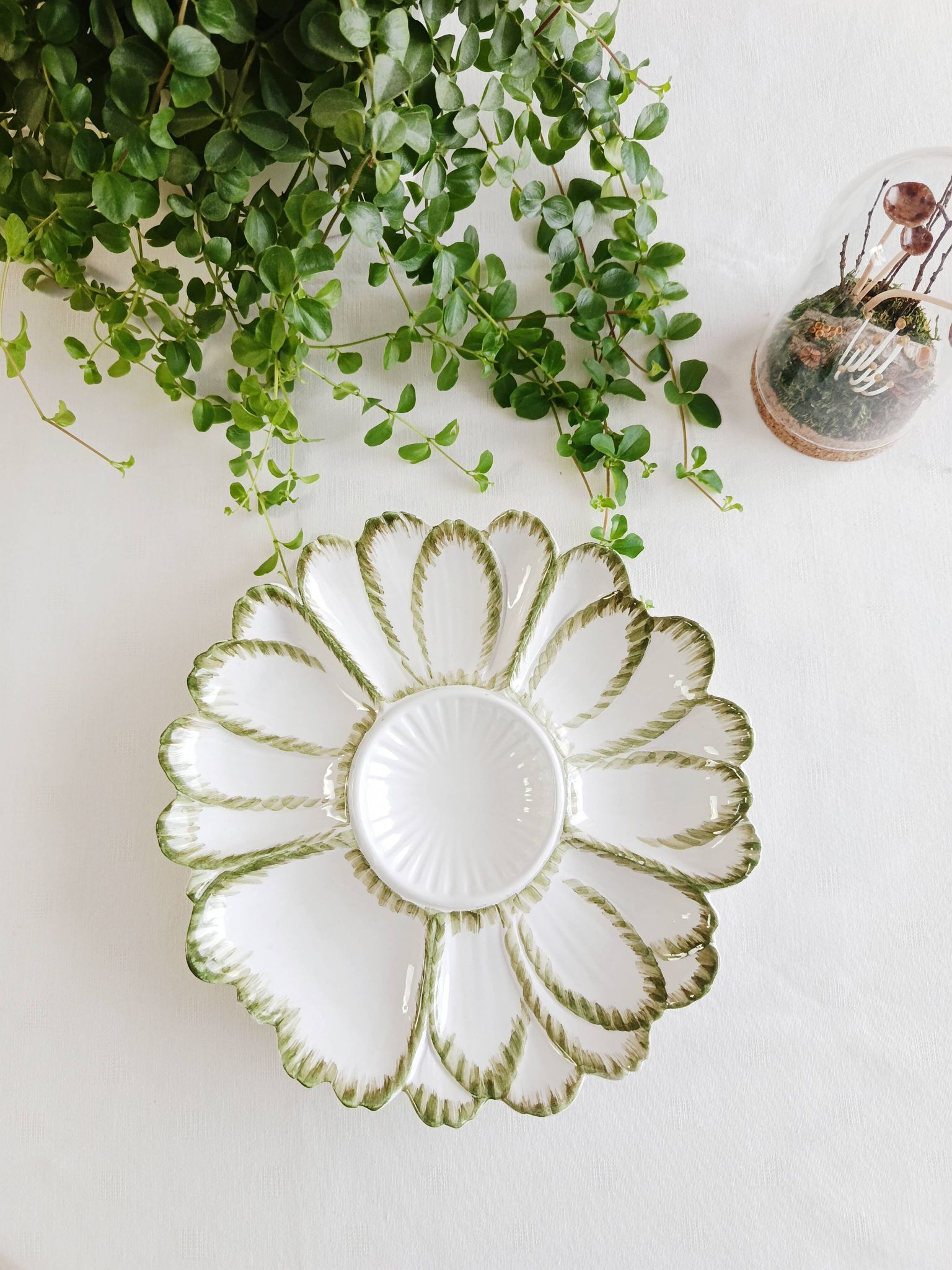 Assiette à artichaut en céramique italienne