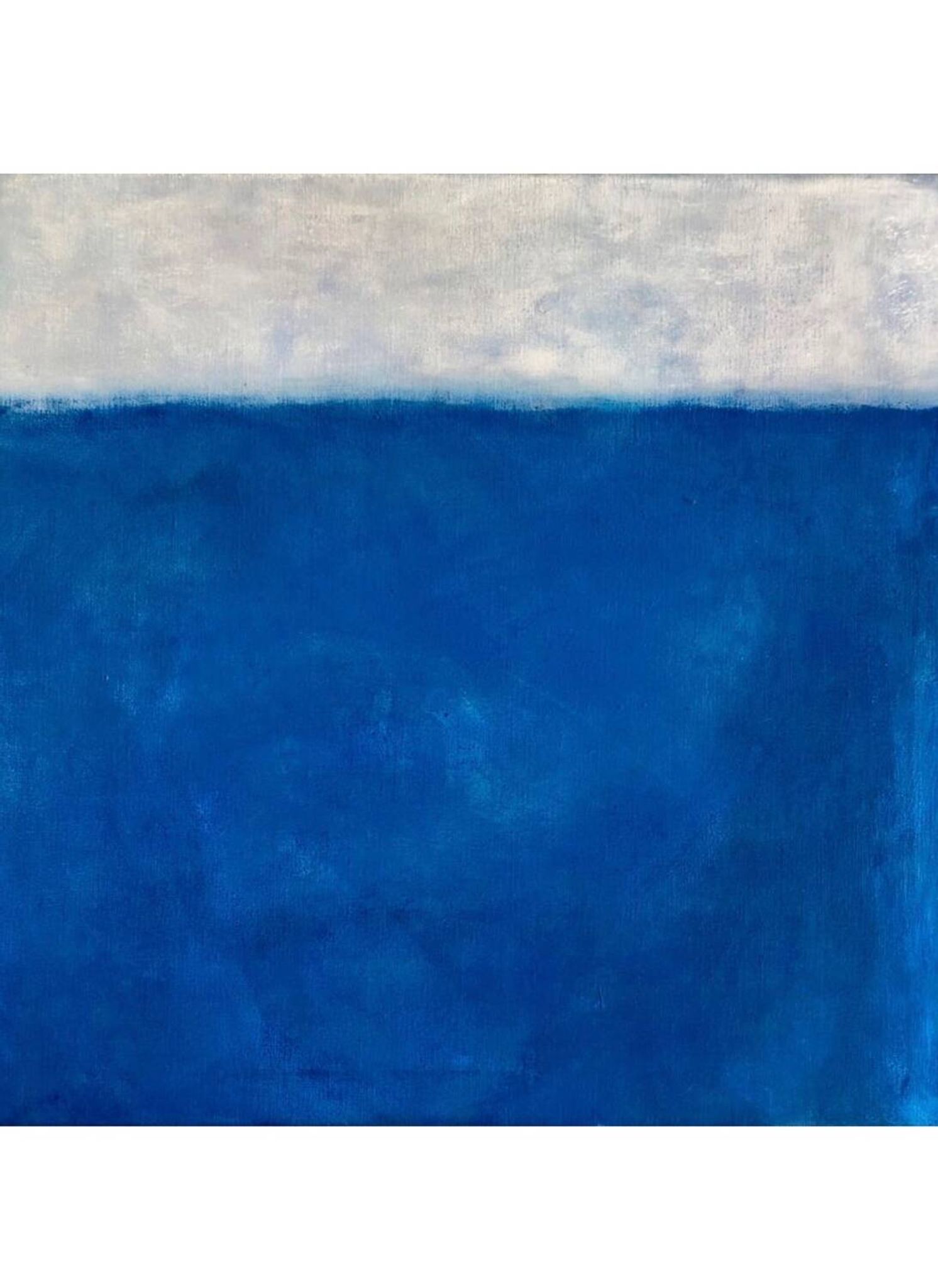 Tableau Bleu Blanc Abstrait
