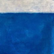 Tableau Bleu Blanc Abstrait