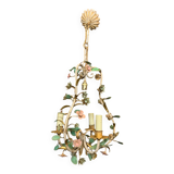 Lustre en fer forgé floral