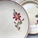 6 Petites assiettes vintage dépareillées fleuries - BADONVILLIER STEULER