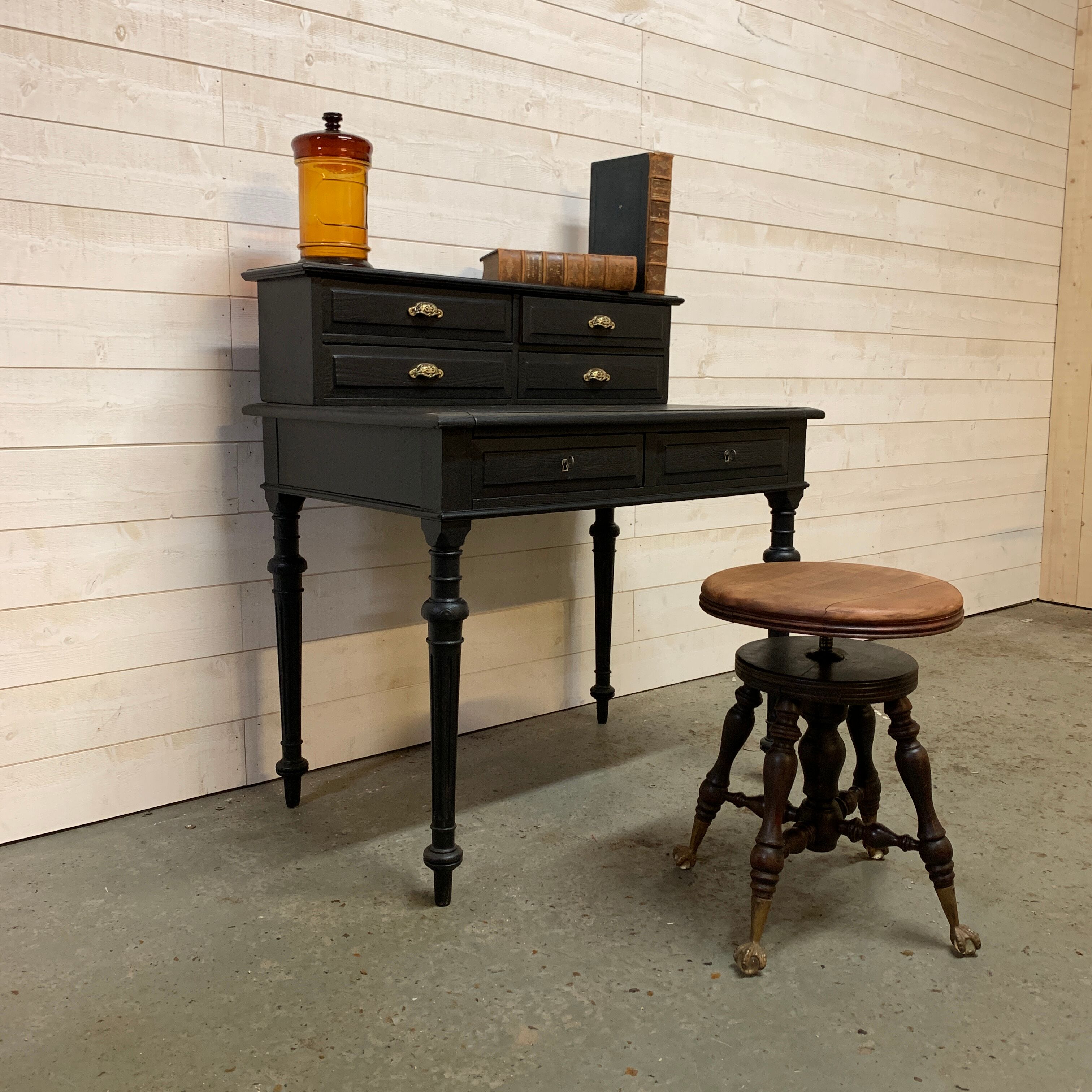 Old desk 19th black
