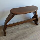 Solid oak organ bench