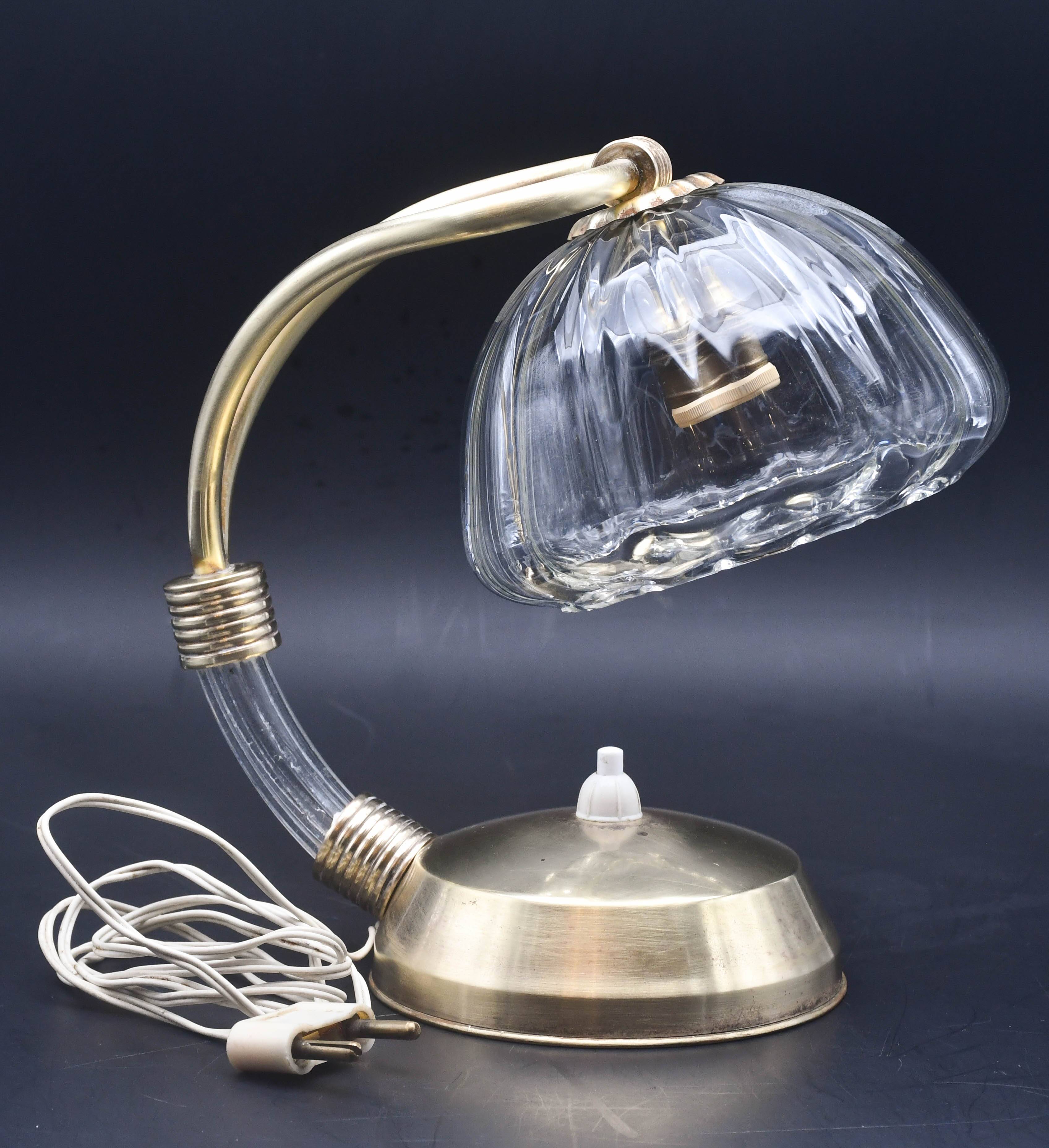 Art Decò Murano Glass Barovier e Toso Table Lamp, 1940
