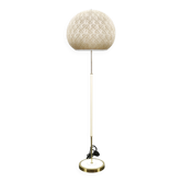 German Mid-Century Floor Lamp with Globe Shade, 1960s