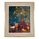 Still life with flowers and fruits